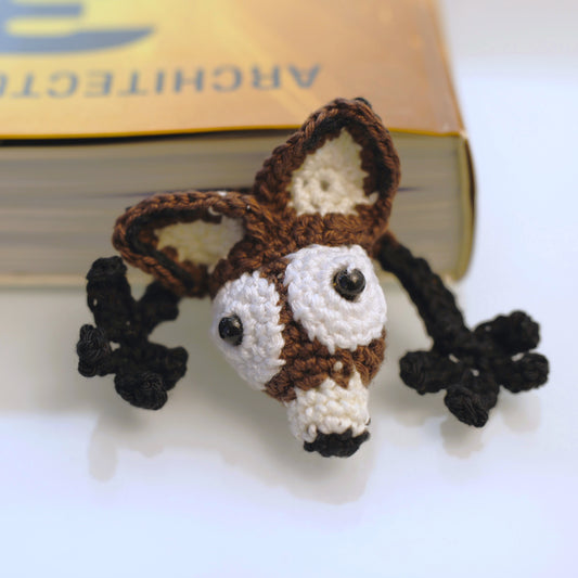 Buchzeichen gehäkelt: Fuchs