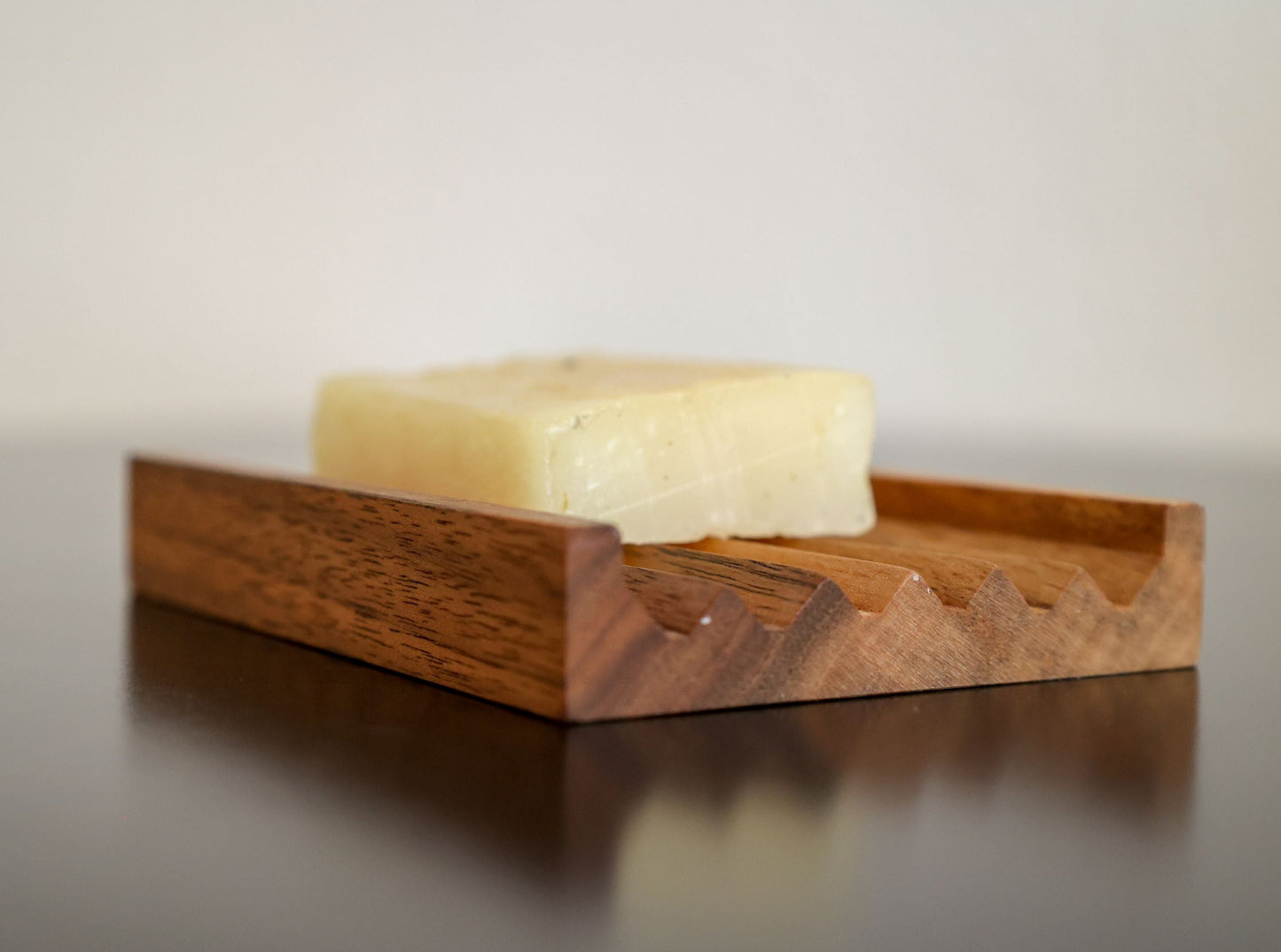 Edle Seifenschale aus Holz